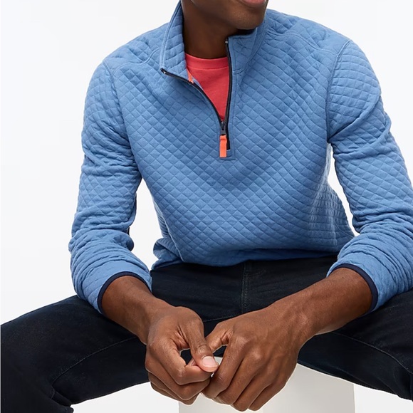 NWOT JCrew Factory Quilted half-zip - Picture 5 of 5